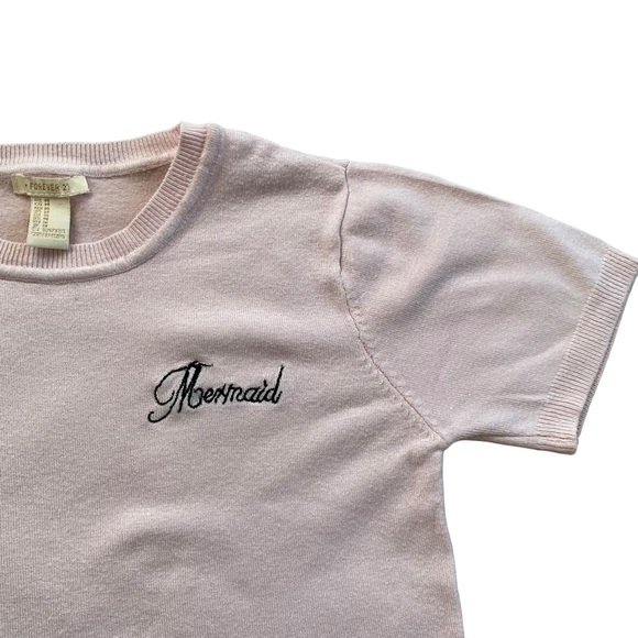 Forever 21 light Pink Sweater Top - Girls 14 Years Old - Picture 2 of 3